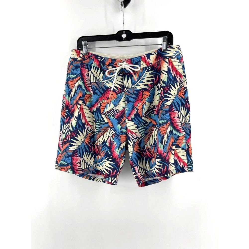 American Eagle Men's Colorful Print Board Surf Swim Shorts Drawstring Size M